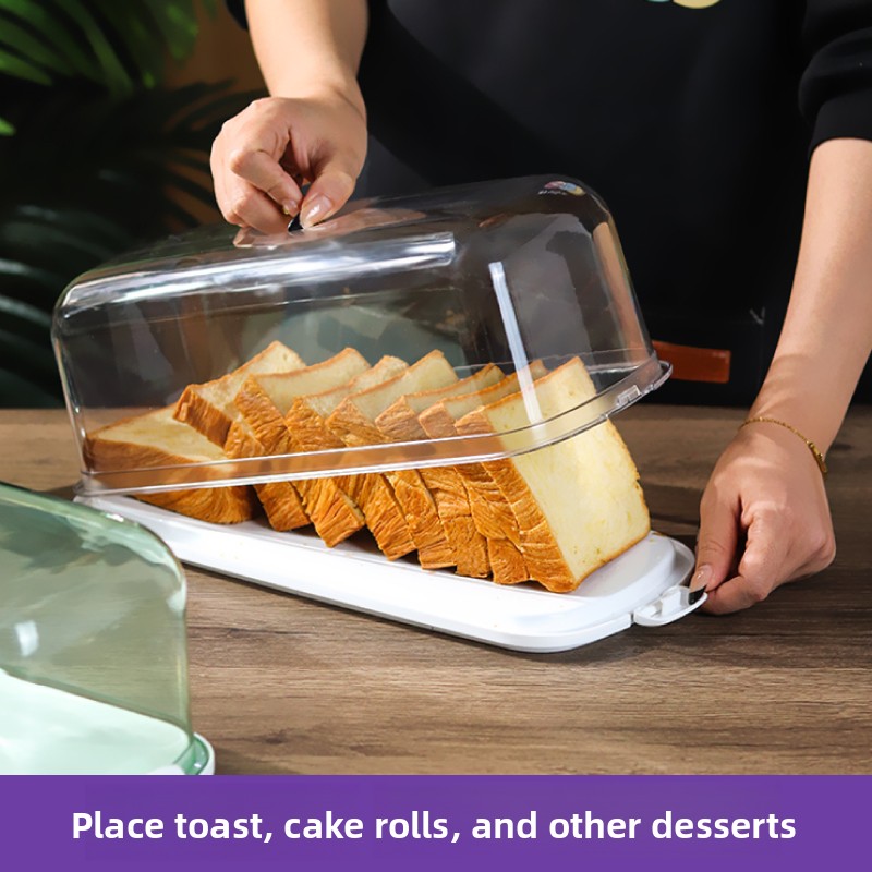 再利用可能なケーキロールトーストパン保存包装箱鮮度保持容器ブ - Kitchen Gadgets Organizer のレビューと価格