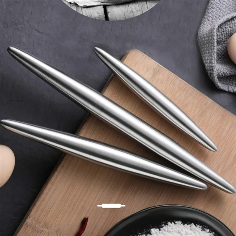 1Pc ステンレス鋼ローリングピンキッチン用品生地ローラーベ - Kitchen Gadgets Dumpling Maker のレビューと価格