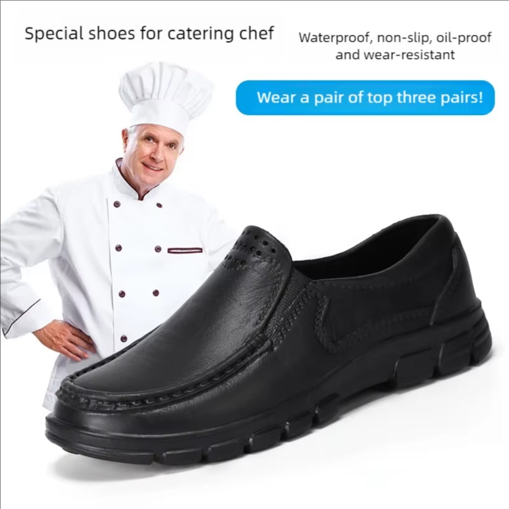 新しい大きいサイズの軽量カジュアルシューズメンズ耐油性と滑り - Kitchen Gadgets For Men のレビューと価格