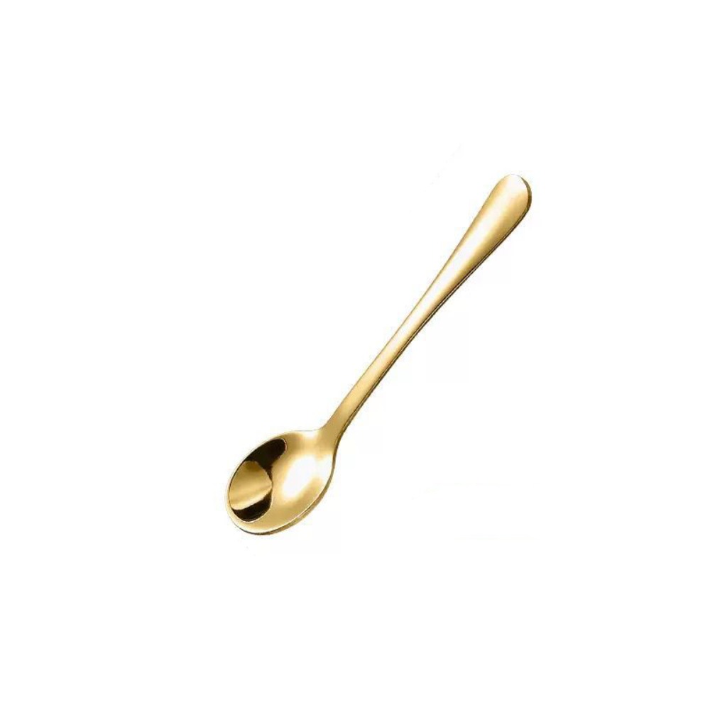 10 個ポータブルステンレス鋼小さなスプーン耐久性のある滑ら - Kitchen Gadgets Gold のレビューと価格