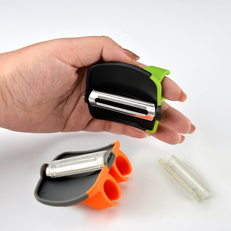 野菜果物の皮むき器スライサーキッチンツール指プロテクターパー - Kitchen Helper Gadgets のレビューと価格
