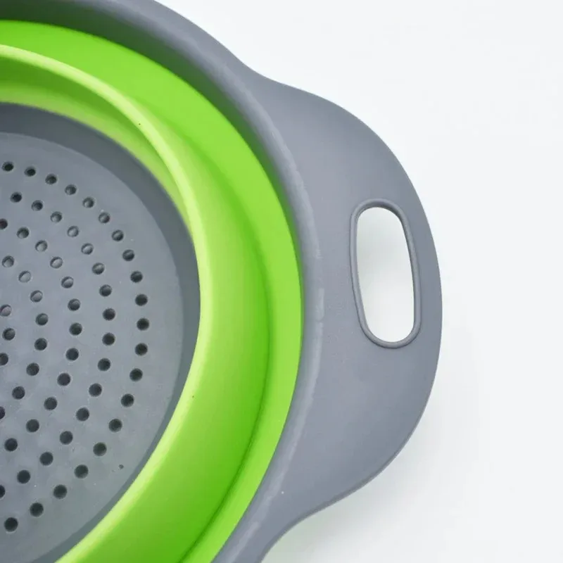 1個入り、折りたたみ式シリコン製ザルバスケット。野菜や果物用 - Kitchen Gadgets Organizer のレビューと価格