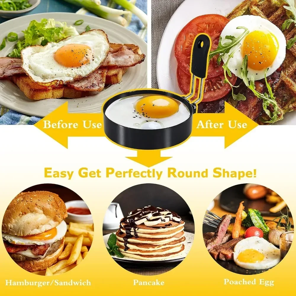抗火傷卵揚げリングプロフェッショナルステンレス鋼テフロン加工 - Egg Separator Tool のレビューと価格