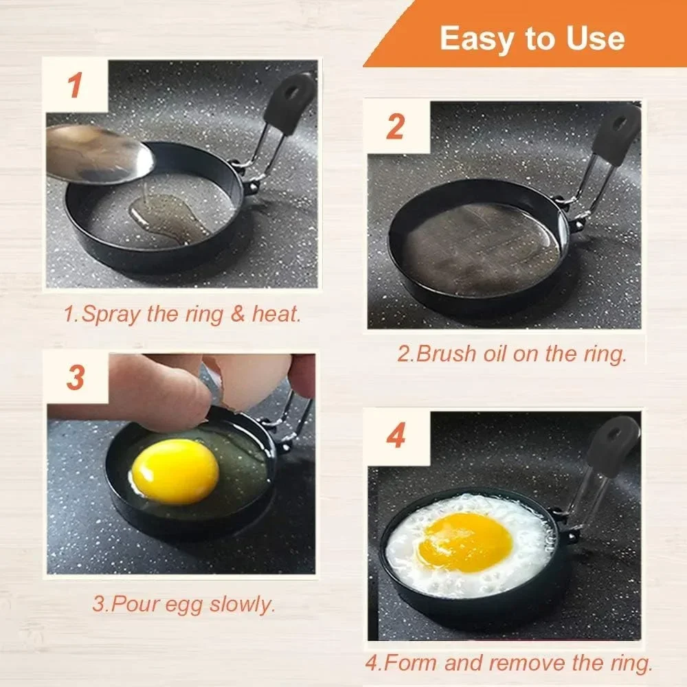 抗火傷卵揚げリングプロフェッショナルステンレス鋼テフロン加工 - Egg Separator Tool のレビューと価格