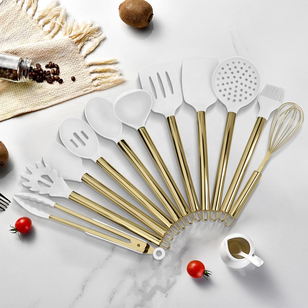 15点セット調理器具セット、食品グレードシリコン製キッチン調 - Kitchen Gadgets Gold のレビューと価格